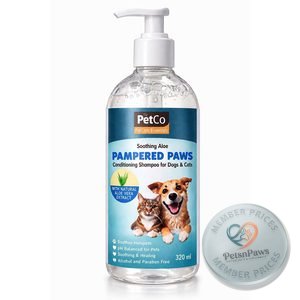 Pampared Paws Aloe Condi Shampoo 320 ml, product pack