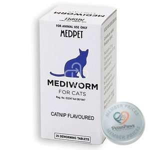 Mediworm Cat Tab 25 Buy1 + Get 1 Free, product pack
