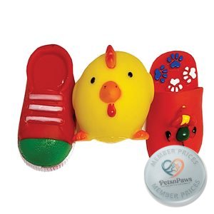 Dog Toy Squeaky Assorted Sml 1, product pack