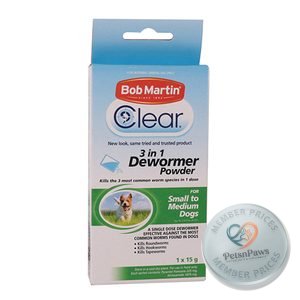 Bob Martin 3-In-1 Dewormer Smal/Med Dog, product pack