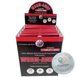 Vets Own Worm-Away Tabs 10