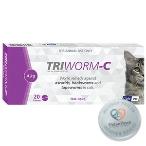 Triworm-C - 20 Foil Tablets