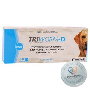 Triworm-D - 50 Foil Tablets
