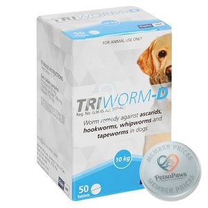 Triworm-D Tub 50 Tablets