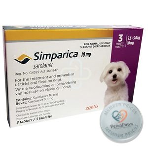 Simparica Tab 10MG 2.6-5KG Purple 3