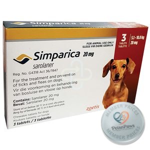 Simparica Tab 20MG 5KG-10KG Brown 3