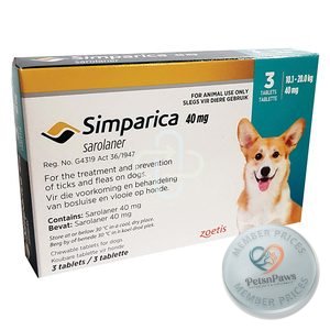 Simparica Tab 40MG 10KG-20KG Turquo 3