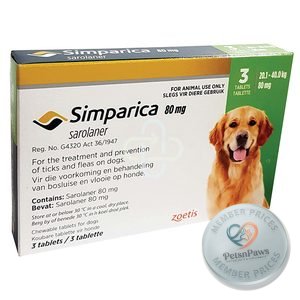 Simparica Tab 80MG 20KG-40KG Green 3