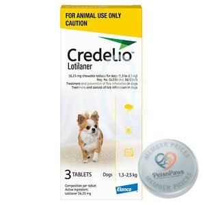 Credelio Chew Tabs Dogs 1.3-2.Kg 3