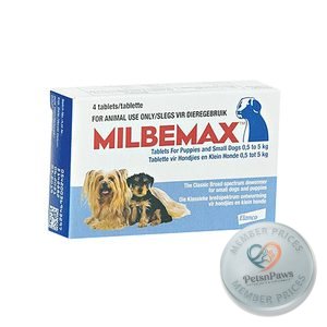 Milbemax Puppy&Small Dog 4 Tabs <5KG