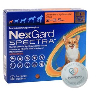 Nexgard Spectra Chew Tab V/Small Dog 1