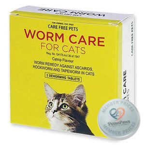 Worm Care For Cats 2 Tablets